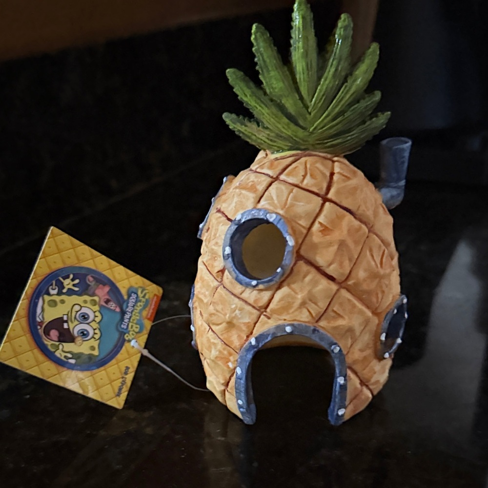 SpongeBob SquarePants Pineapple House Aquarium Decor - Orange and Green
